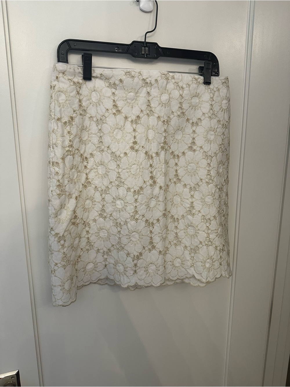 LOFT  Floral Lace A-Line Skirt